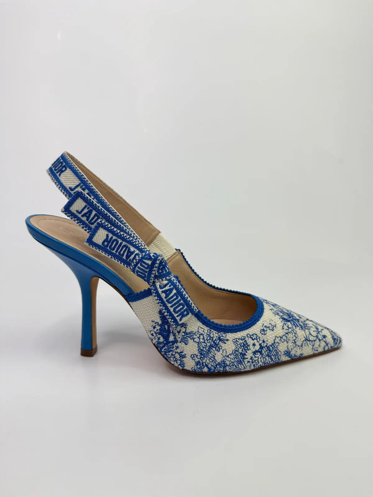 CHRISTIAN DIOR J'ADIOR SINGBACK BLUE PUMPS (SIZE 39 /UK6)
