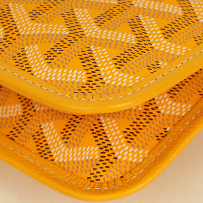 Goyard Yellow Goyardine Plumet Wallet Clutch Bag