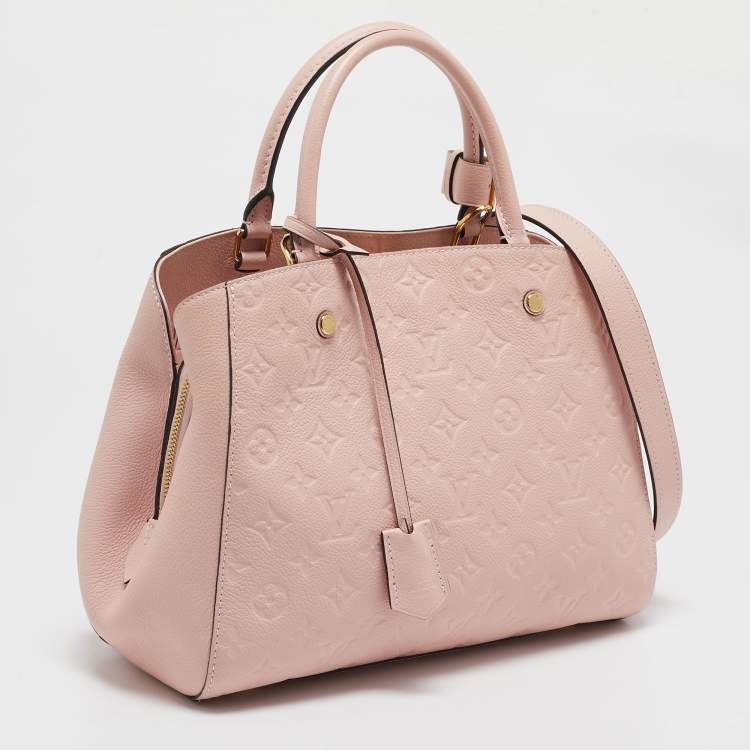 Louis Vuitton Pink Leather Satchel Bag