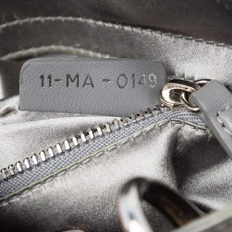 Mini Satin Cannage Strass Crystal Embellished Lady Dior