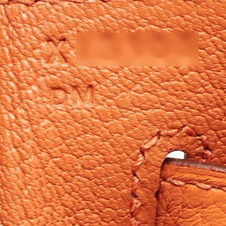 Hermès Orange Taurillon Clemence Leather Gold Finish Kelly Retourne 35 Bag
