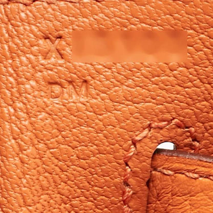 Hermès Orange Taurillon Clemence Leather Gold Finish Kelly Retourne 35 Bag
