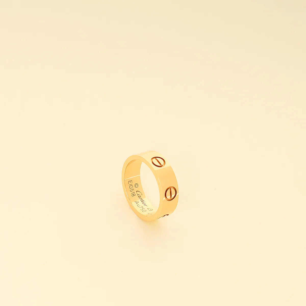 Cartier 18K Yellow Gold Love Classic Ring 49
