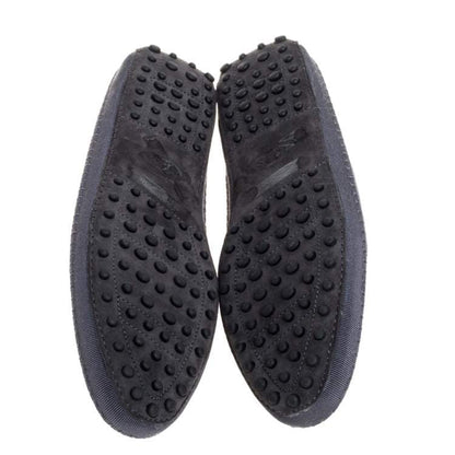 Tod’s Multicolor Floral Canvas Gommino Smoking Slippers - Size 39.5