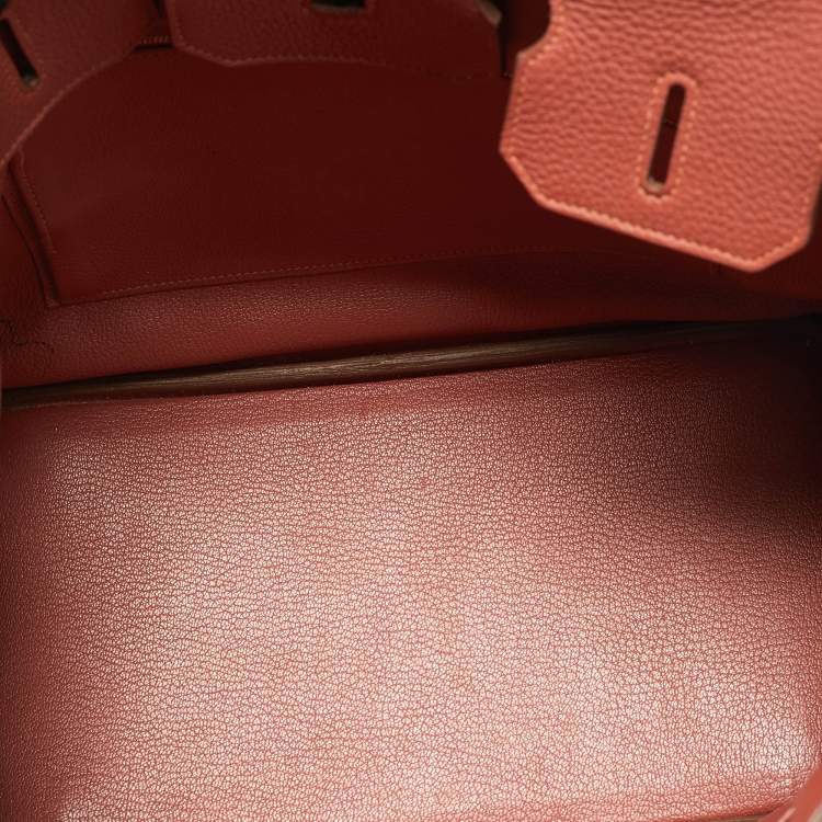 Hermès Sanguine Taurillon Clémence Leather Birkin 35 Bag