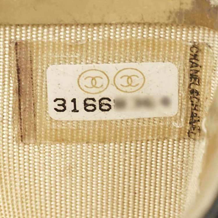 Chanel Gold Quilted Leather CC Card Holder