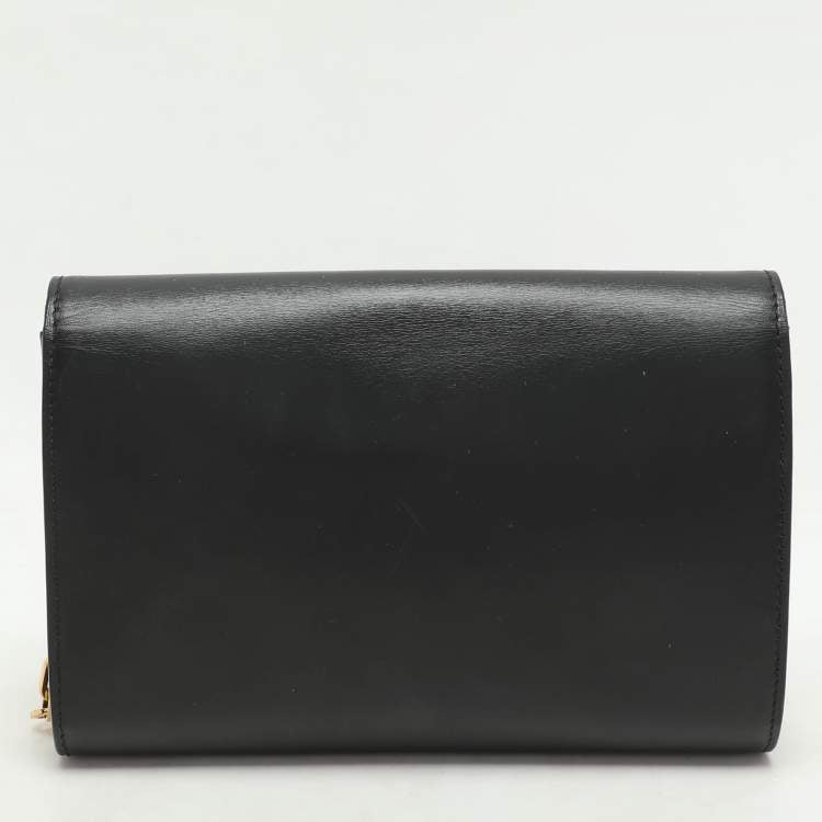 Louis Vuitton Black Leather Chain Louise GM