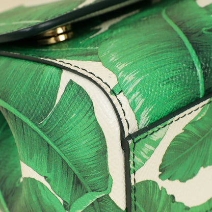 Dolce & Gabbana Miss Sicily Small Bag Banana Leaf Print