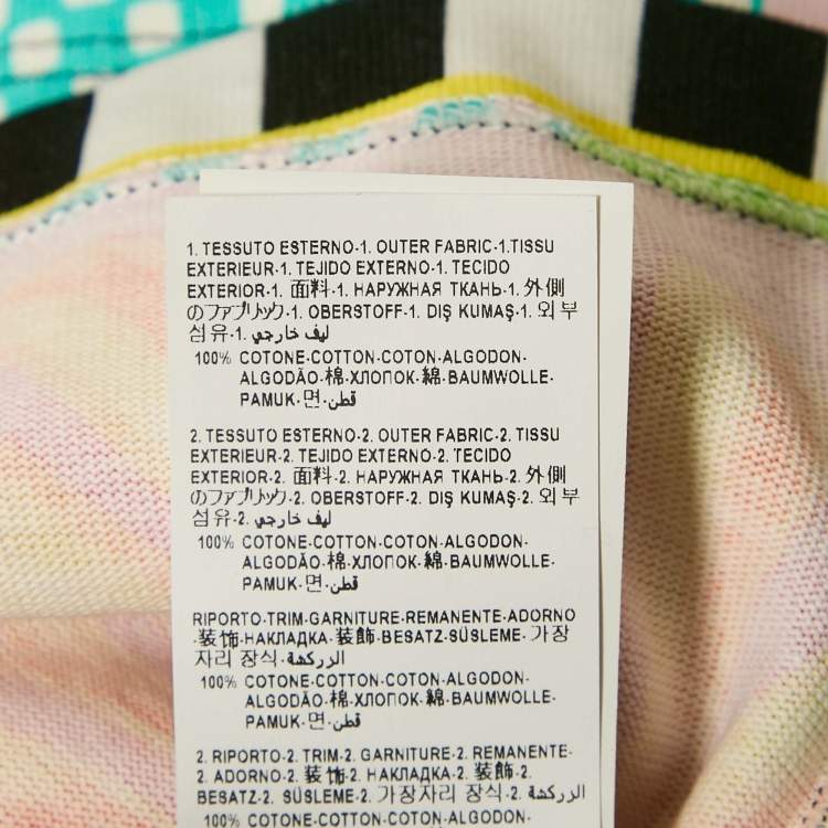 Versace Multicolor Miami Print Polo T-Shirt M