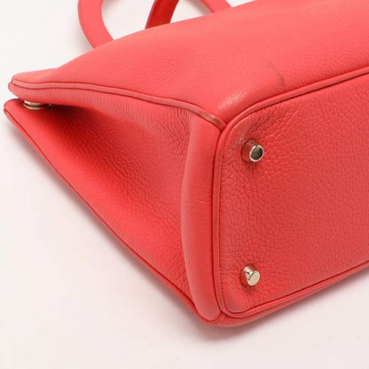 Christian Dior Coral Grained Leather Diorissimo Tote Bag