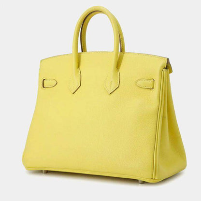 Hermès Birkin 25 Verso Lime & Blue Novillo Leather Tote Bag