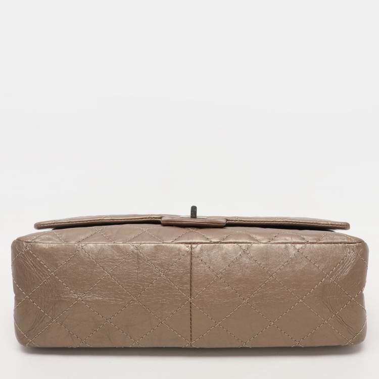 Chanel Metallic Beige Quilted Leather 226 Reissue 2.55 Flap Bag