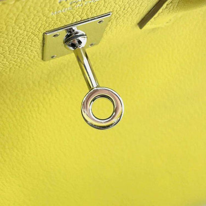 Hermès Birkin 25 Verso Lime & Blue Novillo Leather Tote Bag