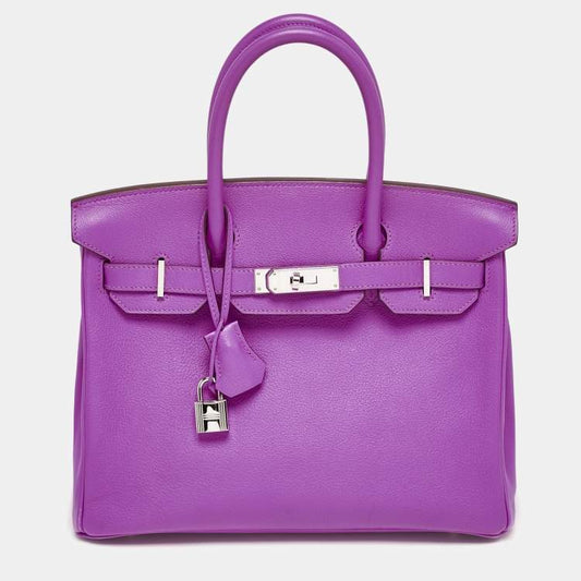 Hermès Birkin 30 Magnolia Evercolor Leather Bag