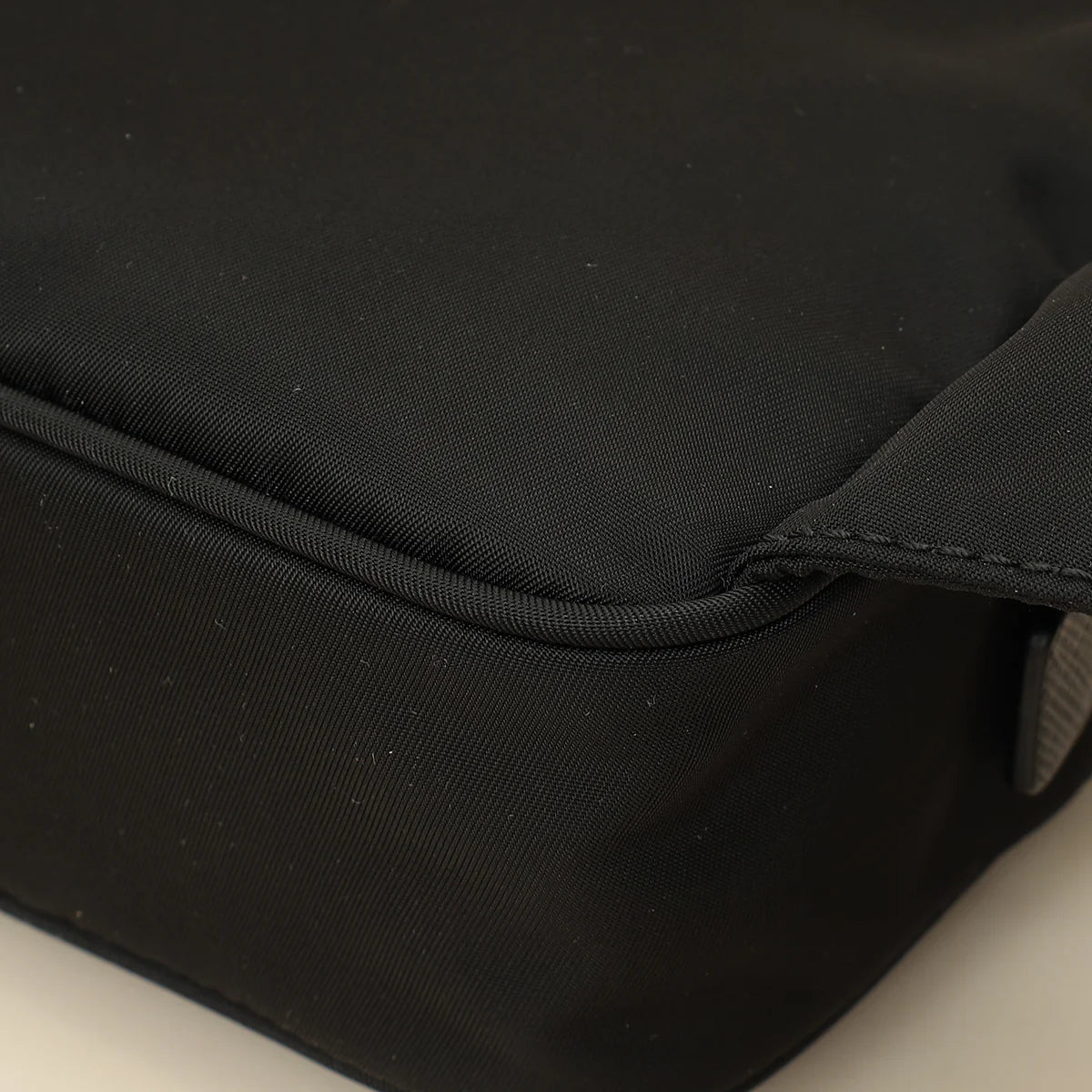 Prada Black Re-Nylon & Saffiano Leather Belt Bag