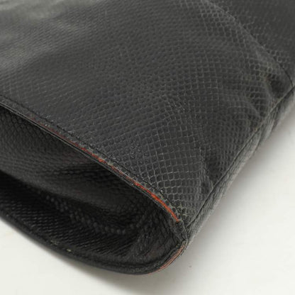 Gucci Black Karung Leather Shoulder Bag