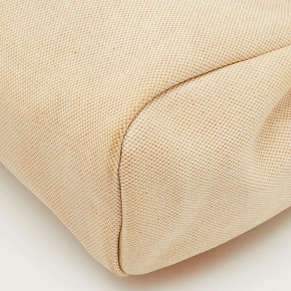 Hermès Ecru/Natural Toile Canvas and Vache Leather Herbag 2-in-1 Backpack