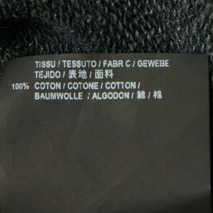 Saint Laurent Paris Faded Grey Logo Cotton Sweatshirt – Size S