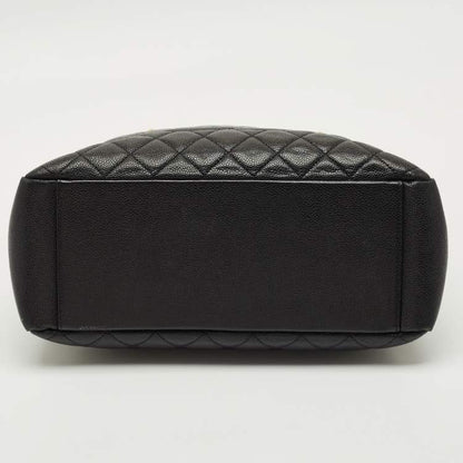 Chanel Black Quilted Caviar Leather GST Grand Shopping Tote