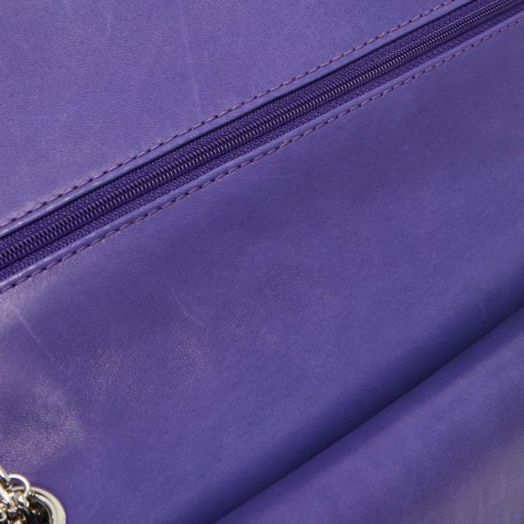Chanel Purple Quilted Leather Reissue 2.55 Classic 227