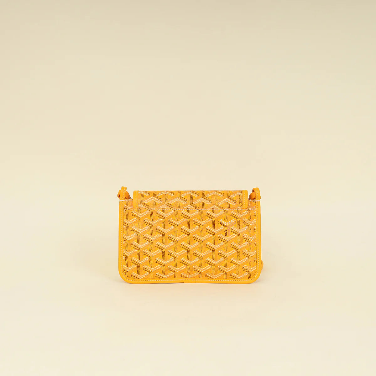 Goyard Yellow Goyardine Plumet Wallet Clutch Bag