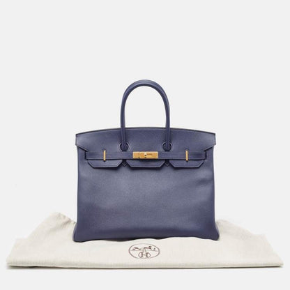 Hermès Birkin 35 Blue Saphir Epsom Leather