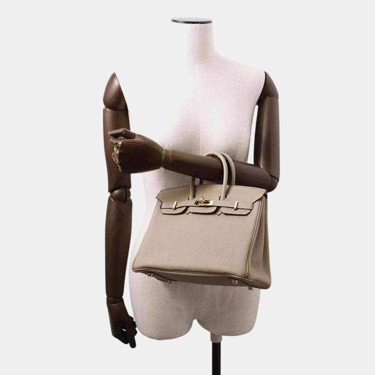 Hermès Birkin 25 Gris Tourterelle Togo Leather