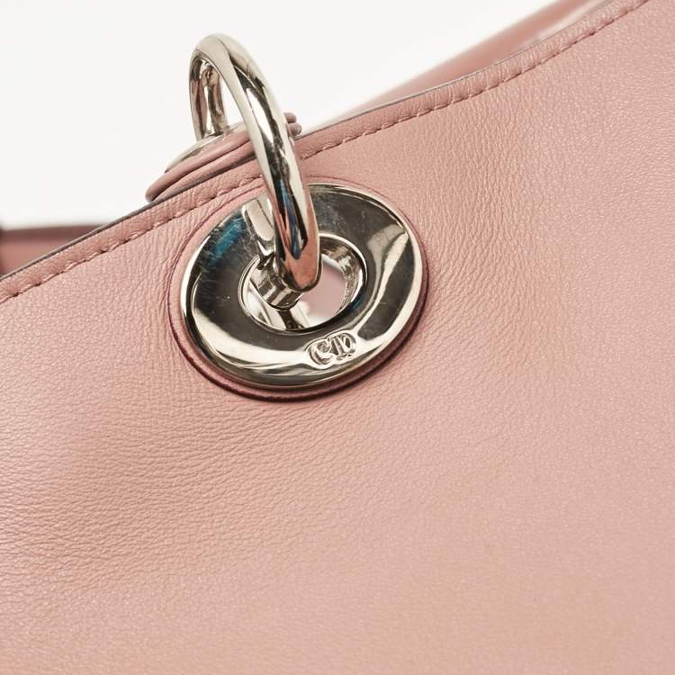 Dior Medium Dusty Pink Leather Diorissimo Shopper Tote