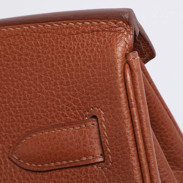 Hermès Noisette Evercolor Leather Palladium Hardware Birkin 30 Bag