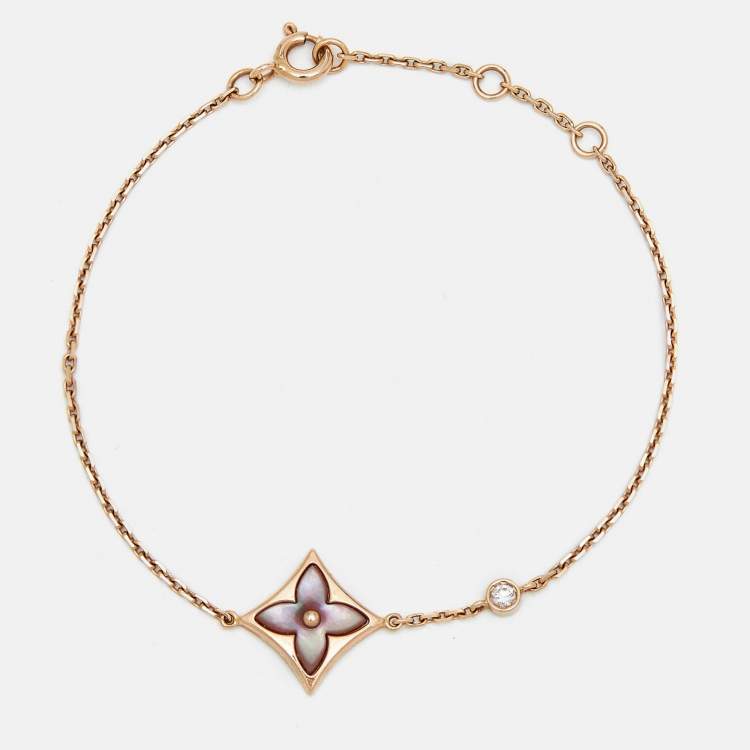 Louis Vuitton Blossom BB Star Pink Mother of Pearl 18k Rose Gold Bracelet