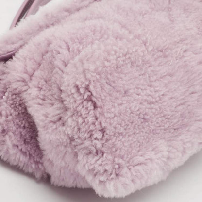 Saint Laurent Loulou Medium Shoulder Bag in Lilac Shearling