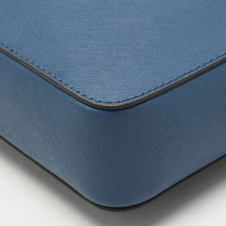 Michael Kors Blue Leather Large Crossbody Bag