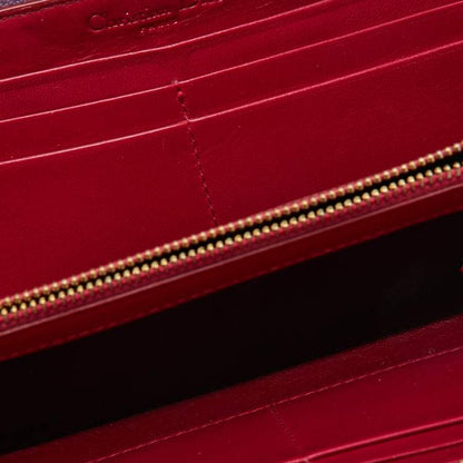 Dior Purple Lady Dior Zip Wallet