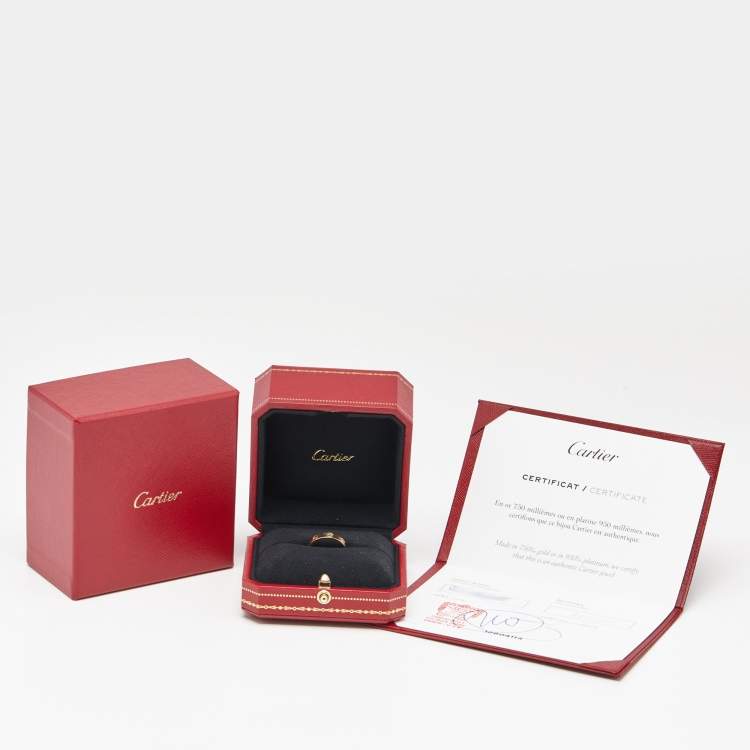 Cartier Love 18k Yellow Gold Ring Size 50