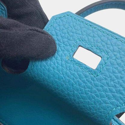 Hermès Birkin 25 Turquoise Togo Leather Rare
