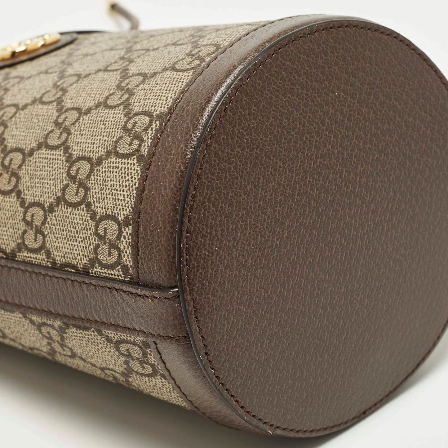 Gucci Ophidia Mini Beige/Brown GG Supreme Canvas and Leather Bucket Bag