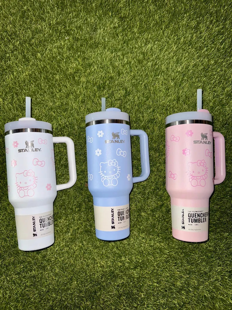Hello Kitty 40oz Stanley Style Tumbler