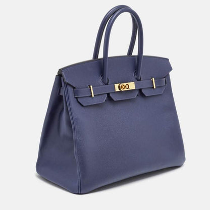 Hermès Birkin 35 Blue Saphir Epsom Leather