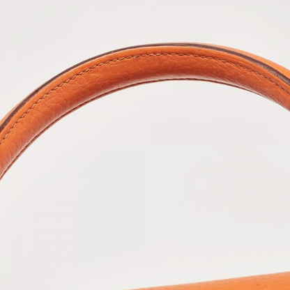 Hermès Orange Taurillon Clemence Leather Gold Finish Kelly Retourne 35 Bag