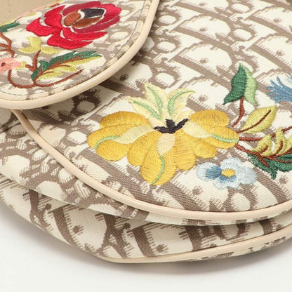 Dior Oblique Floral Embroidered Saddle Bag