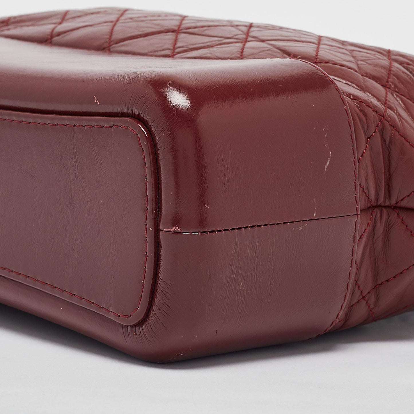 Chanel Red Quilted Leather Medium Gabrielle Hobo