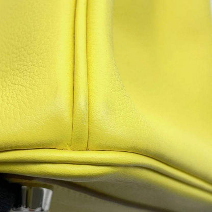 Hermès Birkin 25 Verso Lime & Blue Novillo Leather Tote Bag