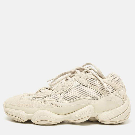 Yeezy x Adidas 500 Blush Sneakers – Cream Suede & Mesh – Size 38 – Brand New