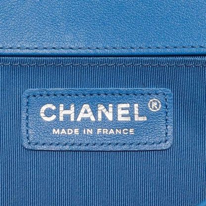 Chanel Medium Boy Bag in Light Blue Quilted Leather