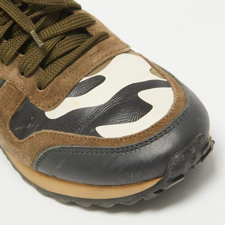 Valentino Multicolor Leather Rockrunner Sneakers 39.5