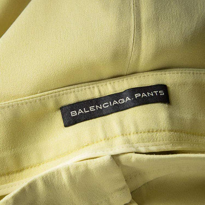 Balenciaga Yellow High Waist Tapered Pants – Size S