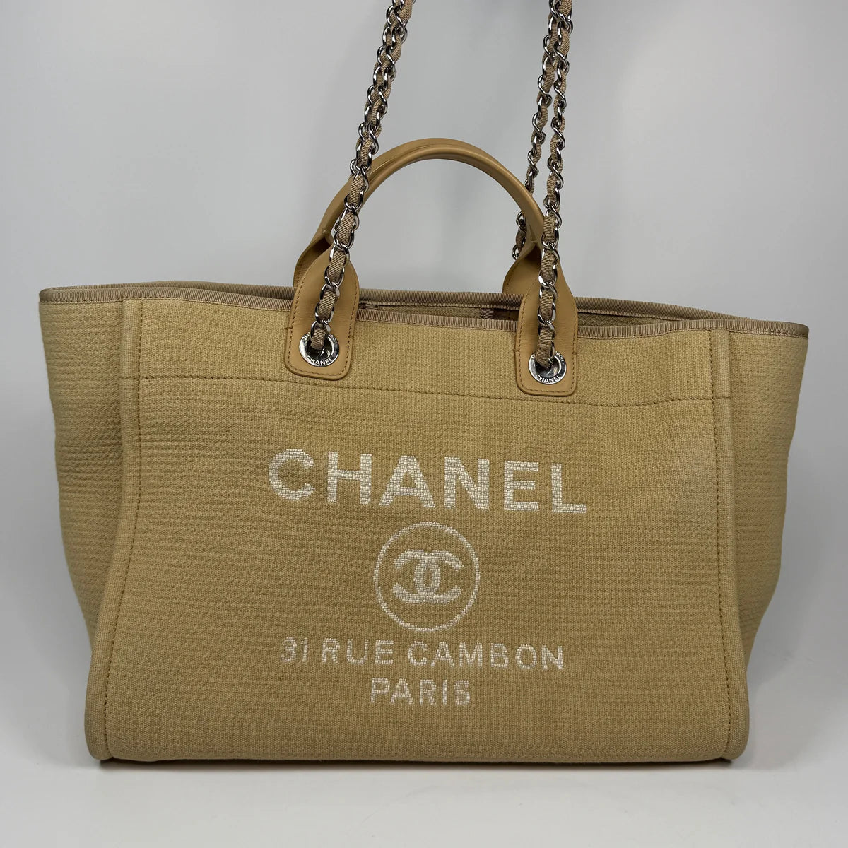 CHANEL LARGE DEAUVILLE TOTE BAG