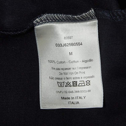 Dior Homme x Air Jordan Navy Blue Embroidered T-Shirt M