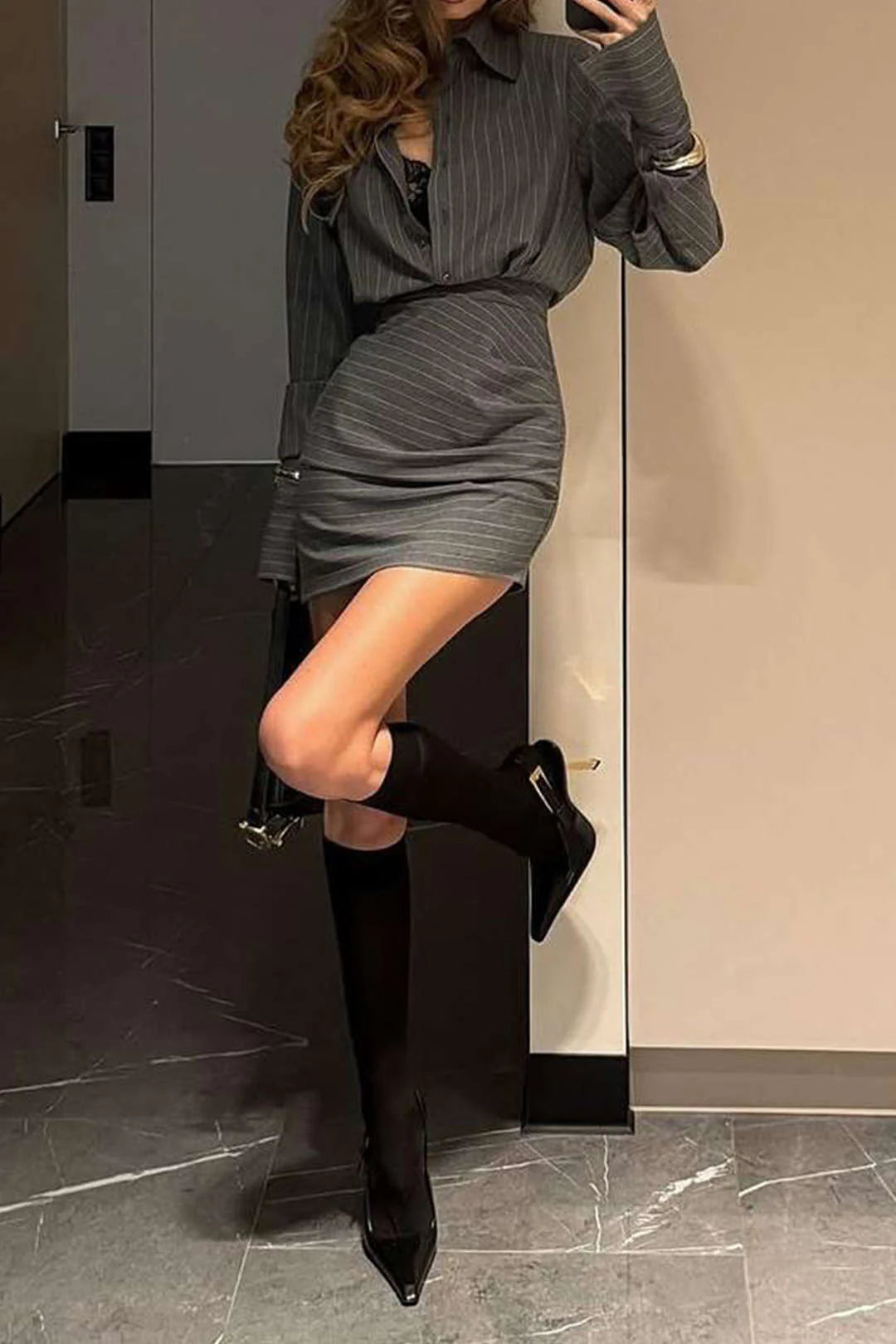 Aurora Ruched Power Skirt Set