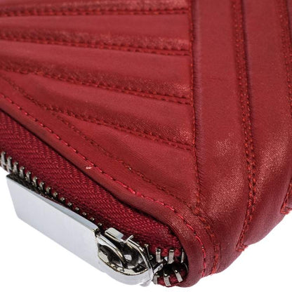 Valentino Red Zip-Around Wallet